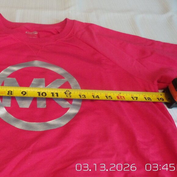 Women's MICHAEL KORS Pink Sweatshirt Size Small Like NEW - Picture 7 of 8